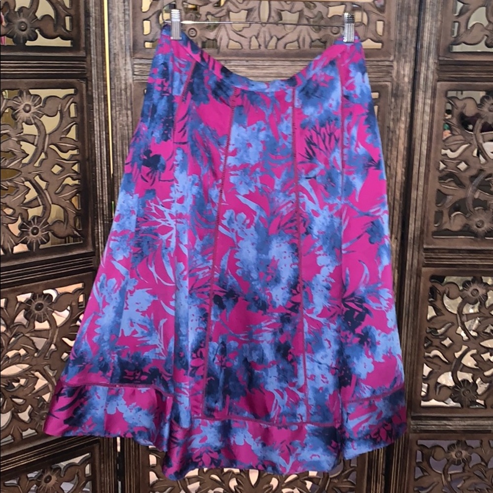 NWT Banana Republic Floral Midi Skirt Size 4